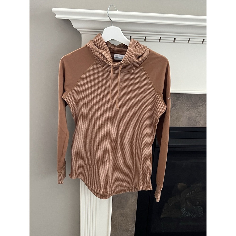 COLUMBIA Women's Cascade Gorge Waffle Knit Hoodie Gorpcore Athletic Size M